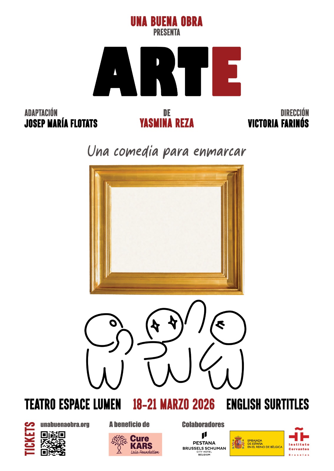 Poster pour la représentation de "Arte" par Una Buena Obra